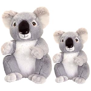 Keel Toys  Pluche knuffel dieren set 2x koala beertjes 18 en 26 cm -