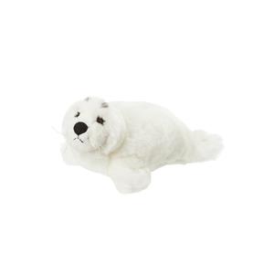 Nature Planet Pluche kleine witte zeehond pup knuffel van 16 cm -