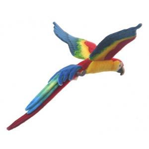 Hansa pluche vliegende papegaai knuffel 56 cm -