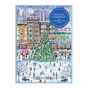 Abrams & Chronicle Michael Storrings Christmas in the City Greeting Card Puzzle