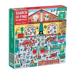 Winter Chalet 500 Piece Search & Find Puzzle -  Mudpuppy (ISBN: 9780735376908)