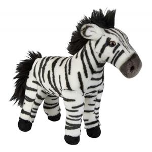 Ravensden Pluche zwart/witte zebra knuffel 28 cm speelgoed -