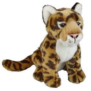 Ravensden Pluche bruine jaguar/luipaard knuffel 28 cm speelgoed -