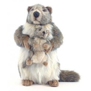 Hansa pluche marmot knuffel 35 cm -