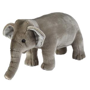 Ravensden Pluche grijze olifant knuffel 28 cm speelgoed -