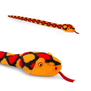 Keel Toys Pluche knuffel dier slang rood 100 cm -