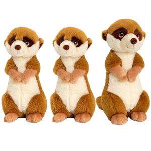 Stokstaartjes familie knuffels set van 3x stuks -