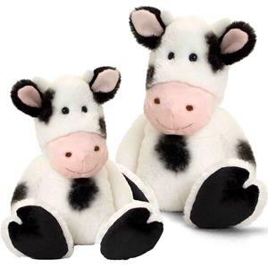Keel Toys Pluche knuffels koeien familie 18 en 25 cm -