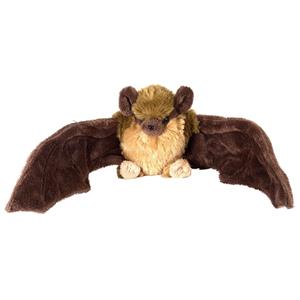 Wild Republic Pluche bruine vleermuis/vleermuizen knuffel 30 cm speelgoed -