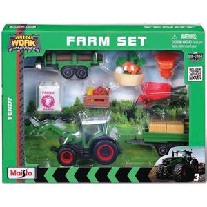 Maisto Speelgoed-tractor  MiniWorkMachines, FENDT Farm-Spielset