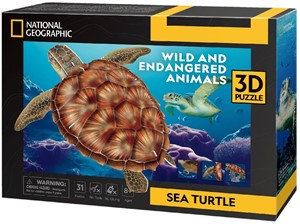 CubicFun National Geographic - Schildpad 3D Puzzel