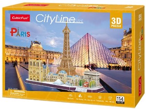 cubicfun Cubic Fun City Line Paris 3D 114 pcs 3D Puzzle