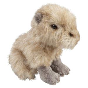 Ravensden Pluche beige waterzwijn/capibara zittend knuffel 18 cm speelgoed -