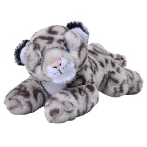 Wild Republic Pluche knuffel dieren Eco-kins sneeuw luipaard/panter van 25 cm -