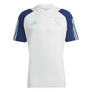 Ajax Trainingsshirt 2023-2024 Kids Wit Donkerblauw Lichtblauw