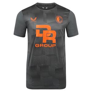 Castore Feyenoord Trainingsshirt 2023-2024 Kids Grijs Oranje Zwart