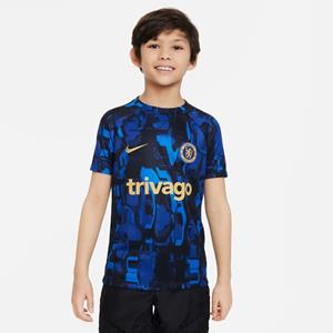 Nike Chelsea Trainingsshirt Dri-FIT Pre Match - Navy/Blauw/Goud Kids