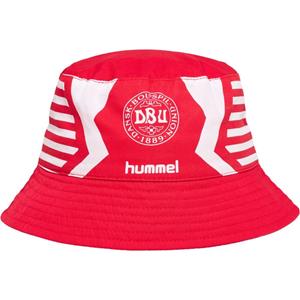 Hummel Denemarken Bucket Hat '92 Fan - Rood/Wit Kids