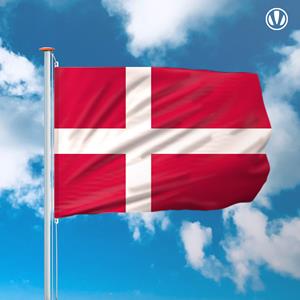 Vlaggenclub.nl Deense vlag 150x225cm - Spunpoly