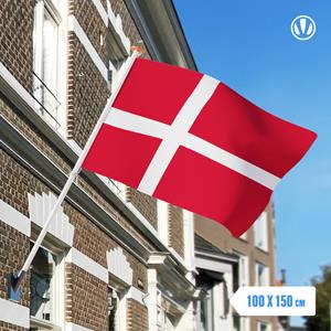 Vlaggenclub.nl Vlag Denemarken 100x150cm - Glanspoly