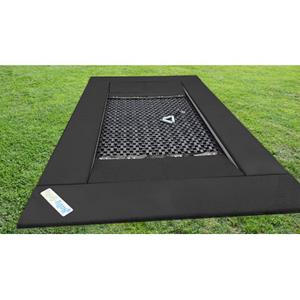 Hally-Gally Rolstoel-inbouwtrampoline Vario, Zwart, Zwart