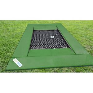 Hally-Gally Rolstoel-inbouwtrampoline Vario, Lichtgroen, Zwart