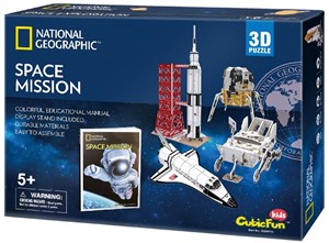 CubicFun 3D Puzzel - National Geographic Space Mission (80 stukjes)