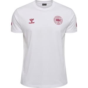 Hummel Denemarken T-shirt Fan Promo - Wit Kids