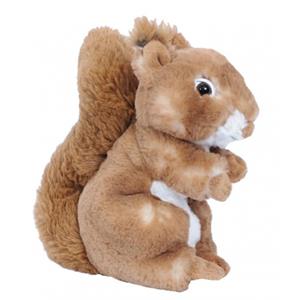 PIA Soft Toys Pluche eekhoorn knuffel - bruin - 20 cm -