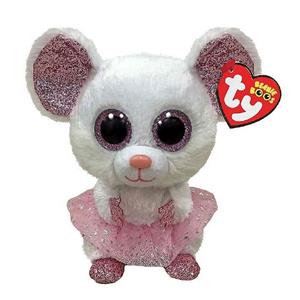 Ty Nina Mouse with Tutu - Beanie Boos, 15 cm