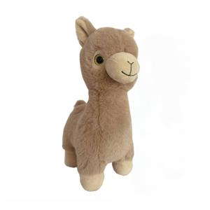 Sandy Pluche speelgoed knuffeldier Bruine Lama van 27 cm -