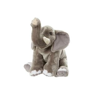 Nature Planet Pluche Afrikaanse Olifant knuffel van 22 cm -