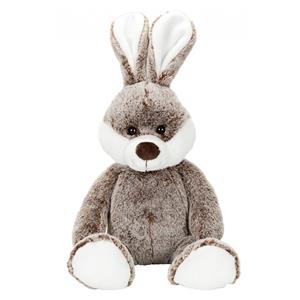MBW Pluche bruine konijn/haas knuffel 22 cm speelgoed -