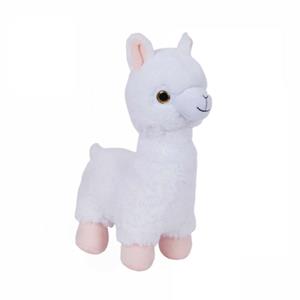 Sandy Pluche speelgoed knuffeldier Witte Lama van 27 cm -