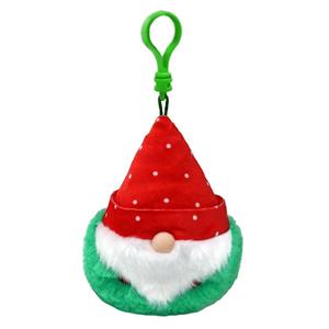 TY Beanie Boo's Clip Christmas Gnome Red Hat 7cm