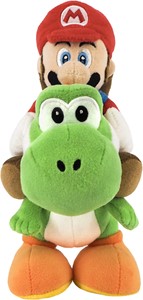 Nintendo Super Mario - Mario en Yoshi Knuffel (21cm)