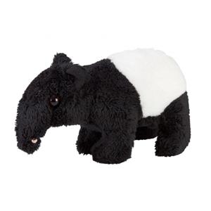 Ravensden Pluche zwart/witte tapir miereneter knuffel 15 cm speelgoed -