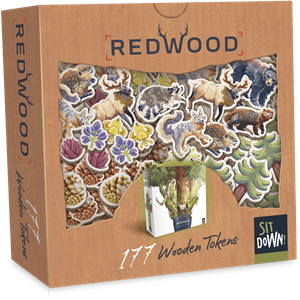 Sit Down Games Redwood - 178 Wooden Tokens