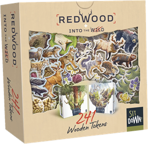 Sit Down Games Redwood - 242 Wooden Tokens