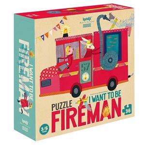 Londji puzzel I want to be a fireman 36st +3jr