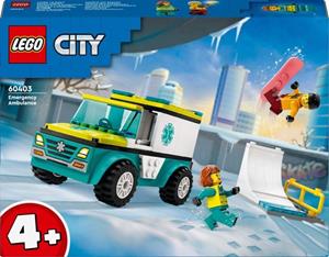 Lego 60403  City Vehicle Ambulance En Snowboarder
