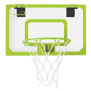 Hauki Basketbal Hoepelset Met 3 Ballen 45,5x30,5 Cm Groen Nylon En Kunststof
