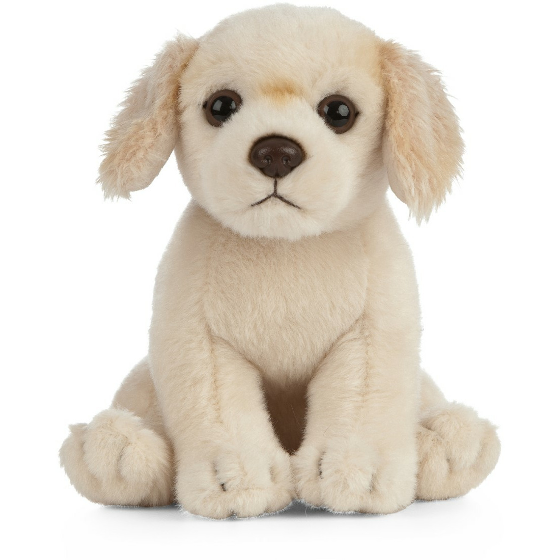 Living Nature Pluche Golden Retriever honden knuffel 16 cm speelgoed -