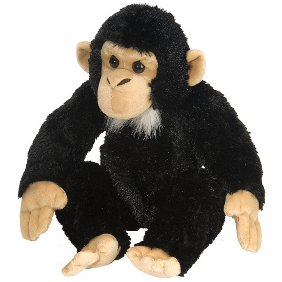 Wild Republic Pluche knuffel chimpansee 30 cm -