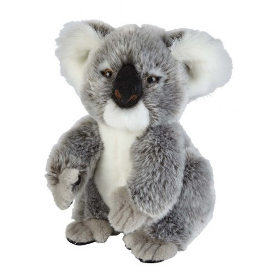 Ravensden Pluche grijze koala knuffel 28 cm speelgoed -