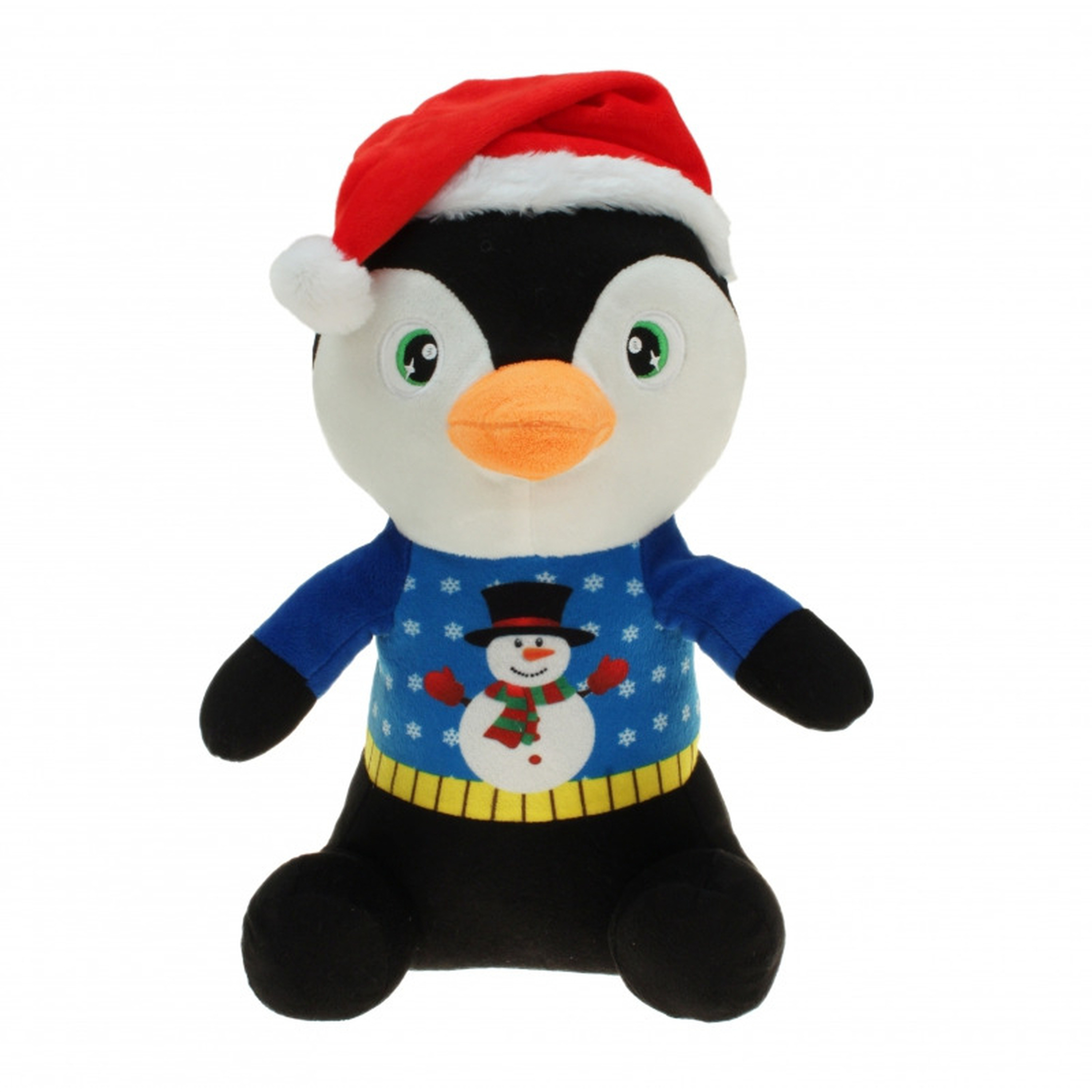 Merkloos Pluche pinguin knuffel 30 cm kerstknuffels -