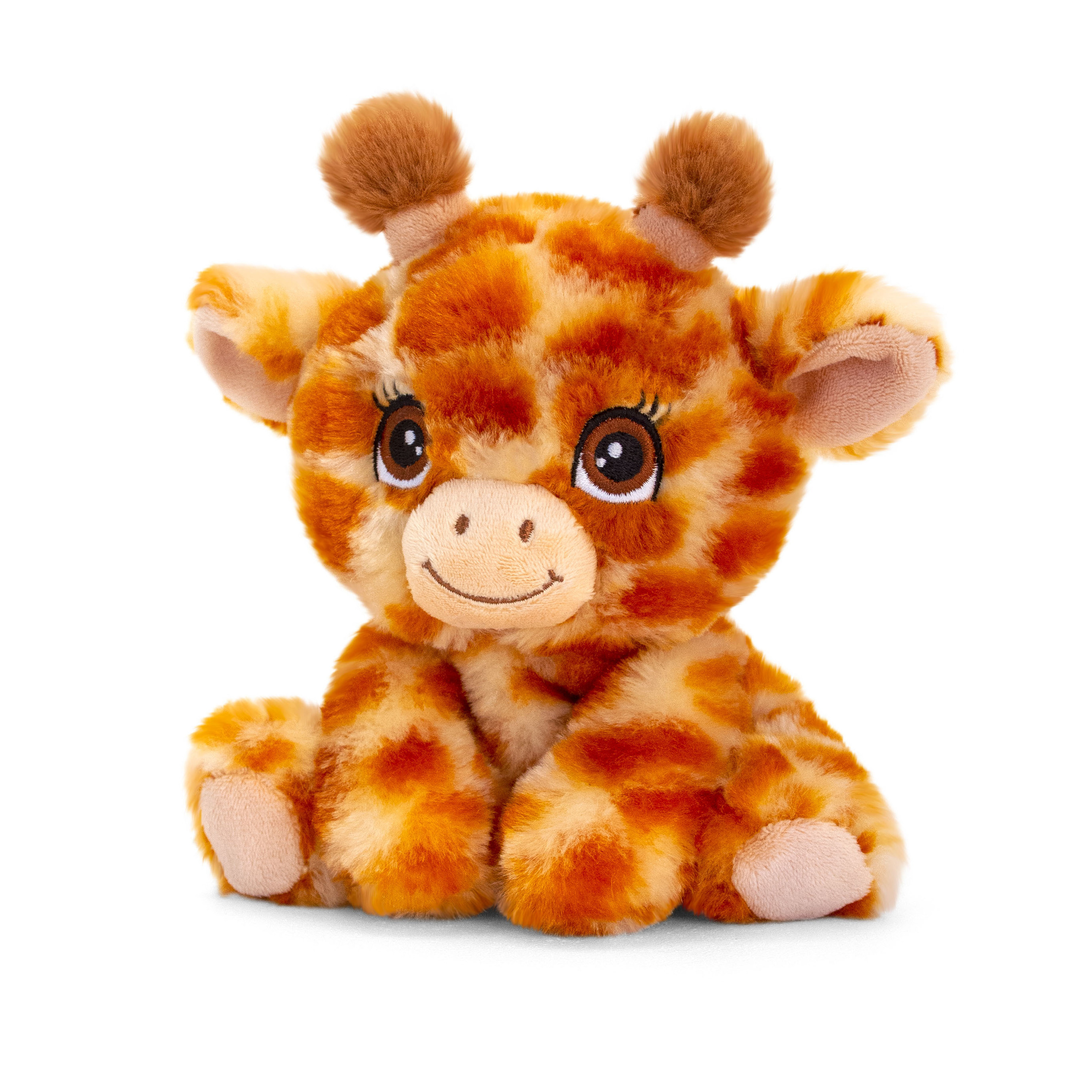 Keel Toys Pluche knuffel dier giraffe - super zacht - 16 cm -