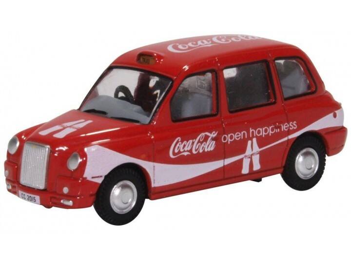 Brinic Modelcars Oxford Tx4 London Taxi Coca Cola