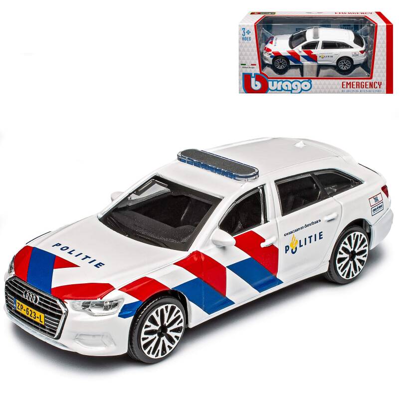 Brinic Modelcars Bburago Audi A6 Avant Politie (NL)