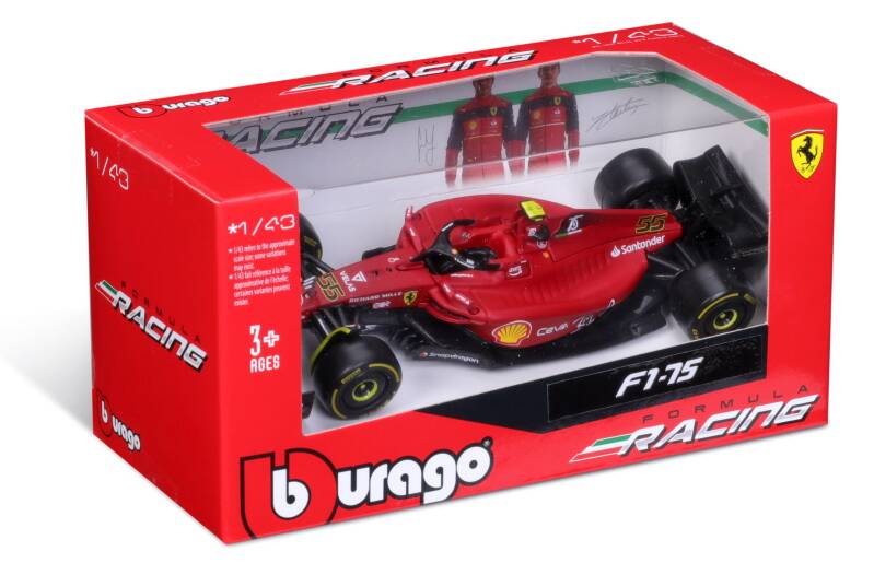 Brinic Modelcars Bburago Ferrari F1-75 Carlos Sainz Formule 1